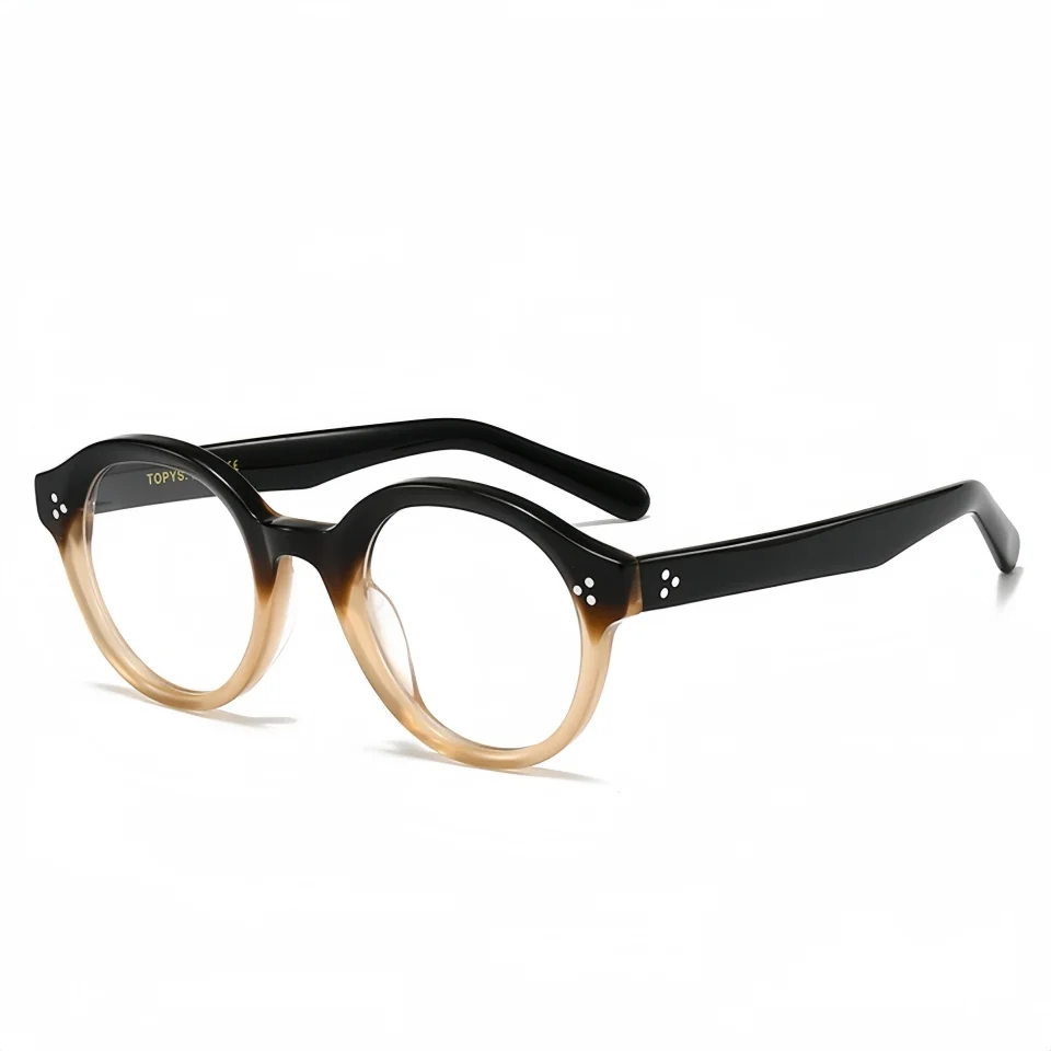 

Men's Fashion Round Acetate Optical Prescription Glasses Women's Travel Vacation Computer Reading Anti Blue Light Optical Lens