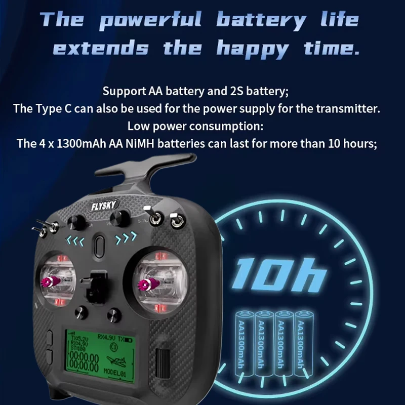 FLYSKY FS-ST8 2.4G 라디오 송신기 ANT RGB 보조 3.0 8CH 10CH FS-SR8 수신기 forRC 비행기 자동차 제어