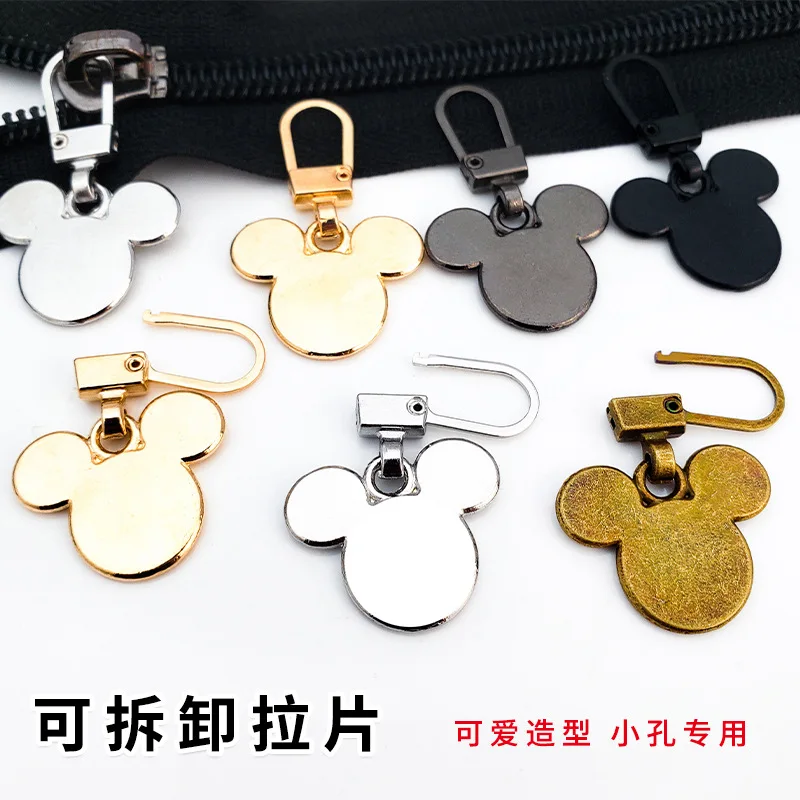 10 pièces Têtes de fermeture éclair détachables universelles à petit trou pour enfants, pour vêtements, sacs d'école, chaussures - Réparation de fermeture éclair