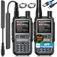 BAOFENG UV-5R Mini Walkie Talkie AM FM Multi banda Bluetooth programación tipo C cargador Dual PTT 999CH Radio bidireccional de largo alcance