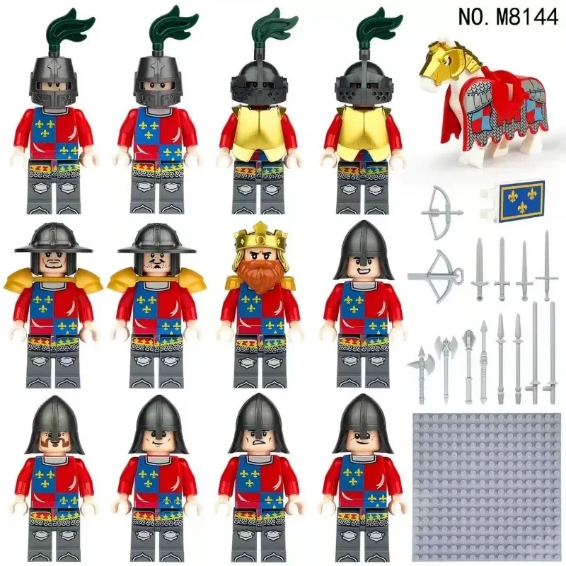 Antike römische Mittelalterritter, Bausteine, Figuren, Spielzeuge, Minifiguren, humanoide Puppen, Spielzeuge, Geburtstagsgeschenke. – Detail 10