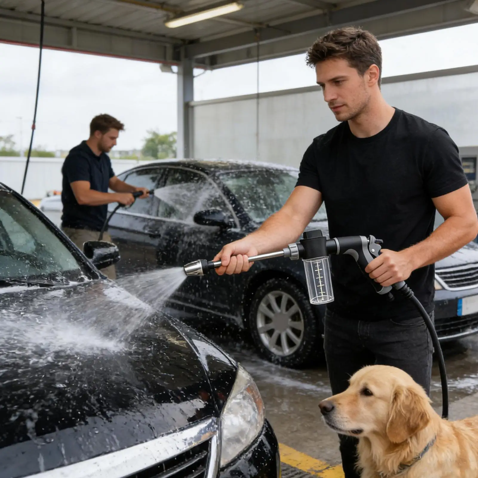 

Насадка для мойки под давлением с 3 режимами, электрическая распылительная насадка для сада, газона, улицы, двора, патио, террасы