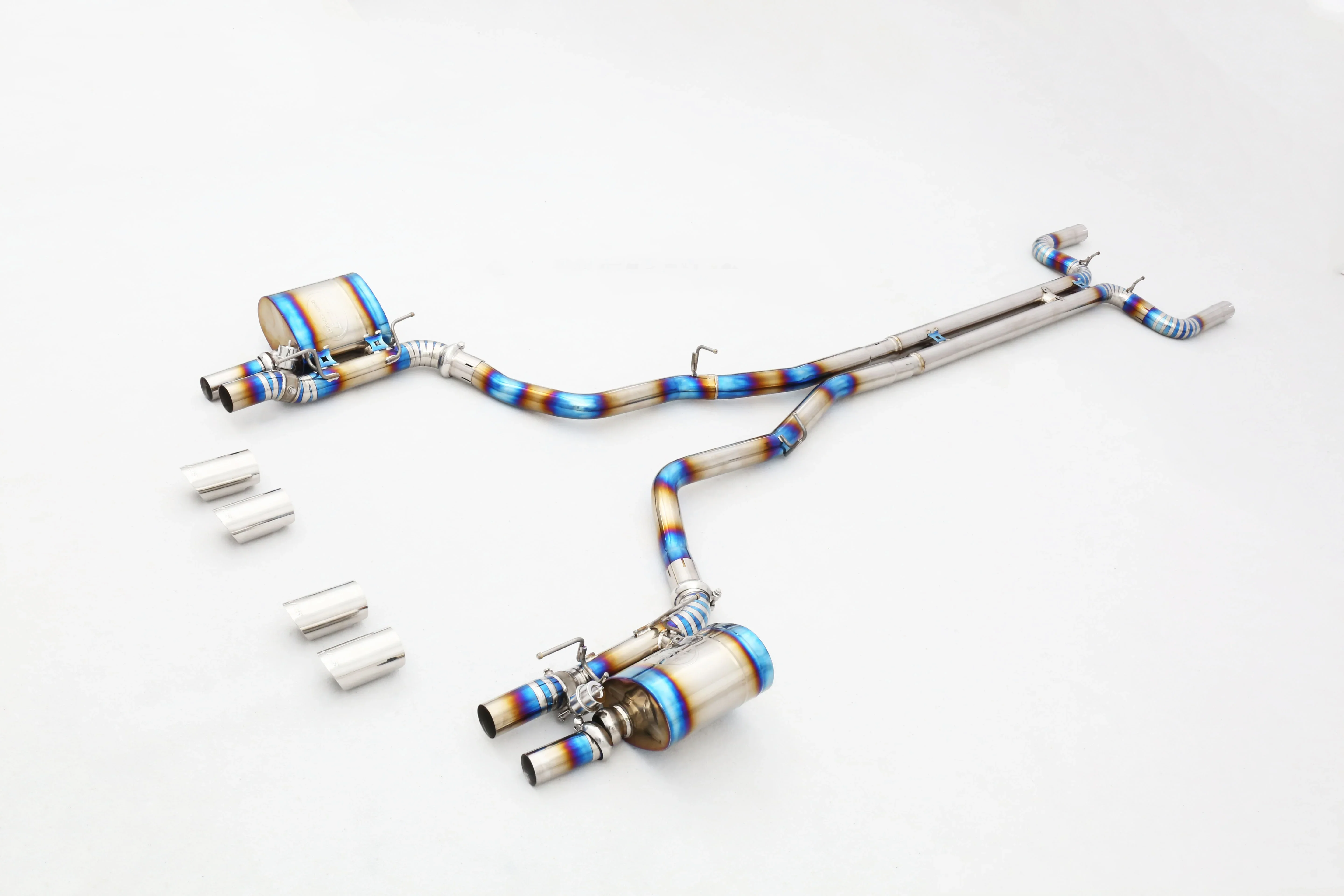 Custom 304 Stainless Steel/Titanium Valved Exhaust System Designed Specifically for 3.0T V6 Exhaust Pipes