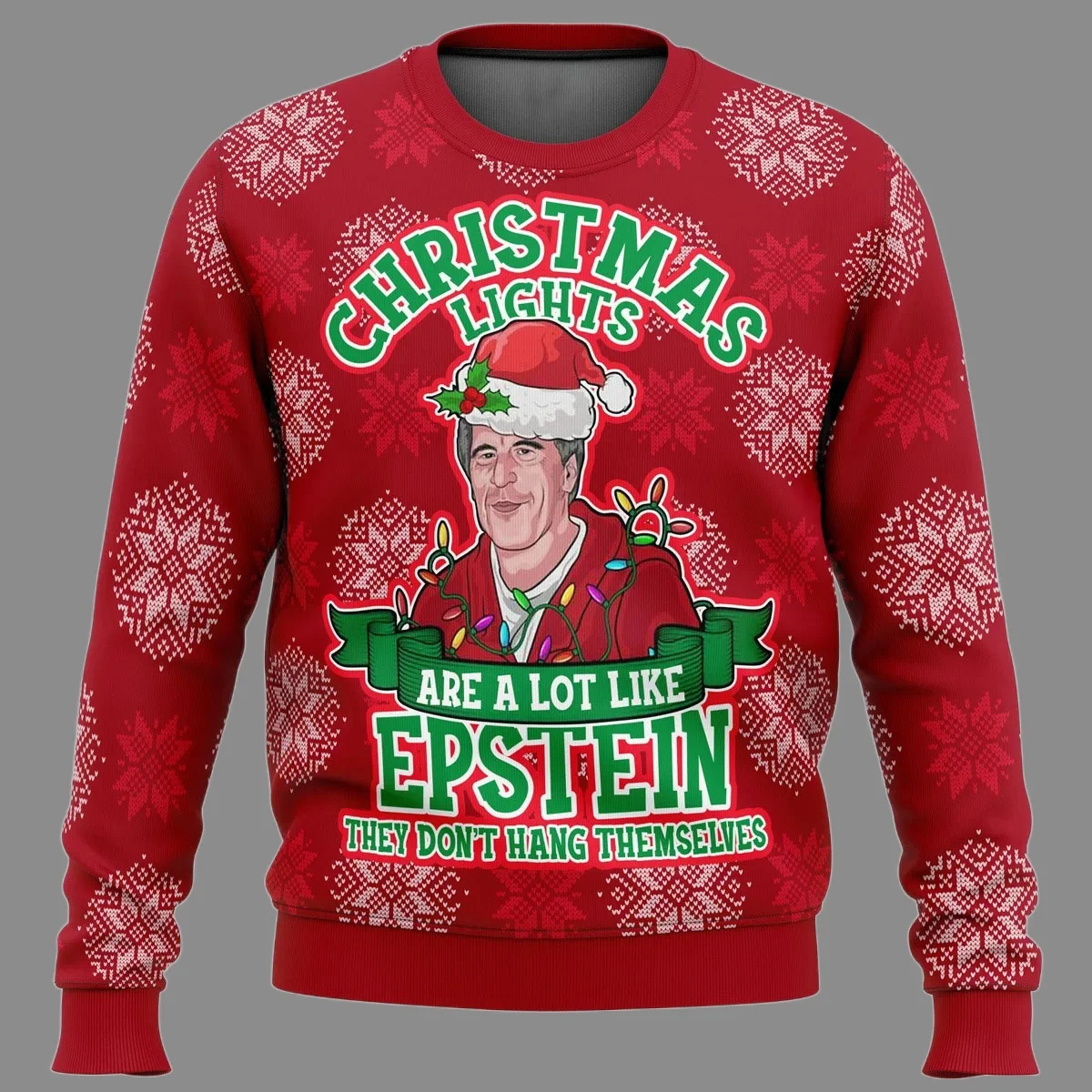 Epstein القبيح عيد ميلاد سعيد سترة 2026 موضة جديدة الرجال المتضخم قناع السترة القمم ربيع شتاء المرأة البلوز #1