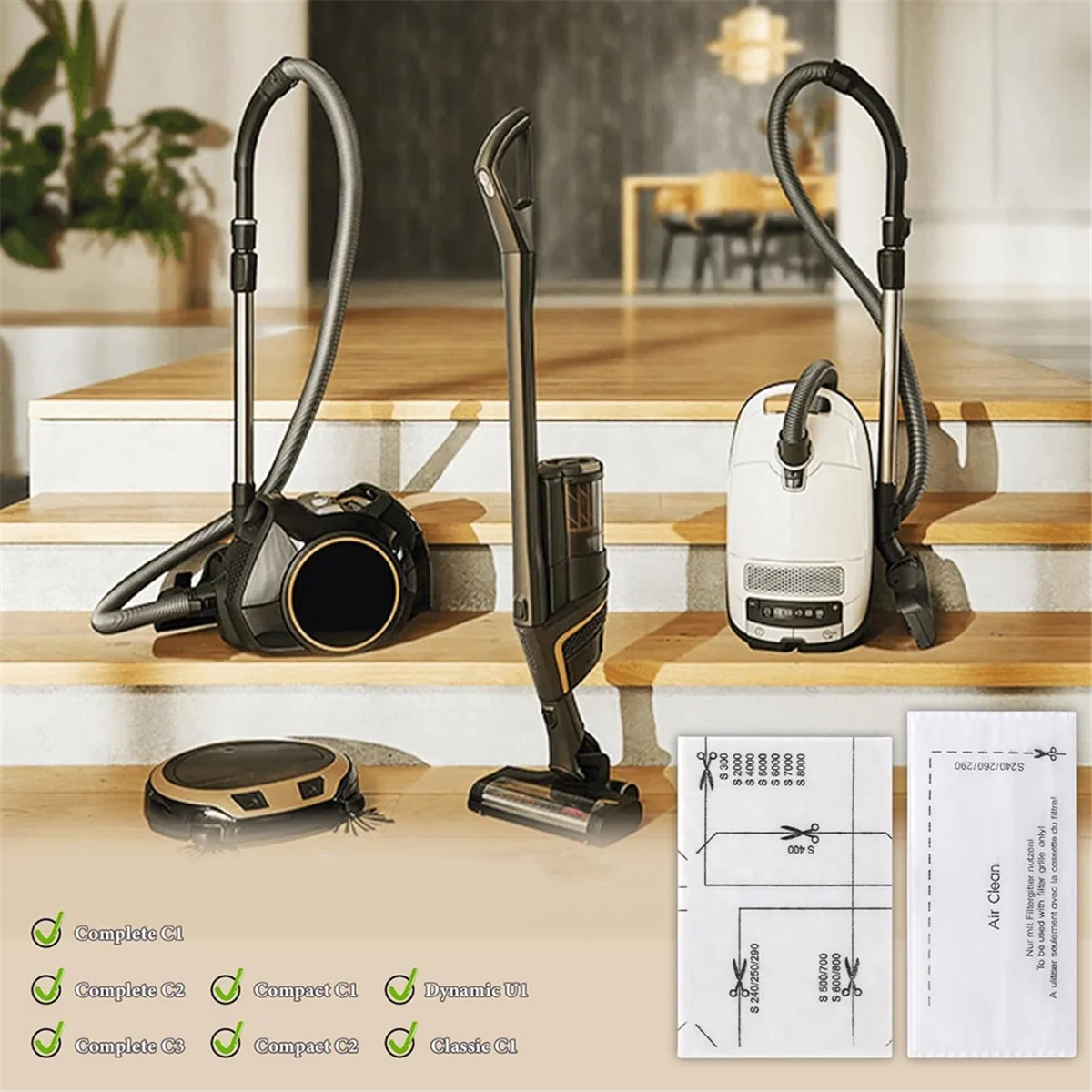 A01M Набор фильтров для пылесоса Miele Complete C1/2/3 Фильтр для пылесоса и набор фильтров для защиты двигателя