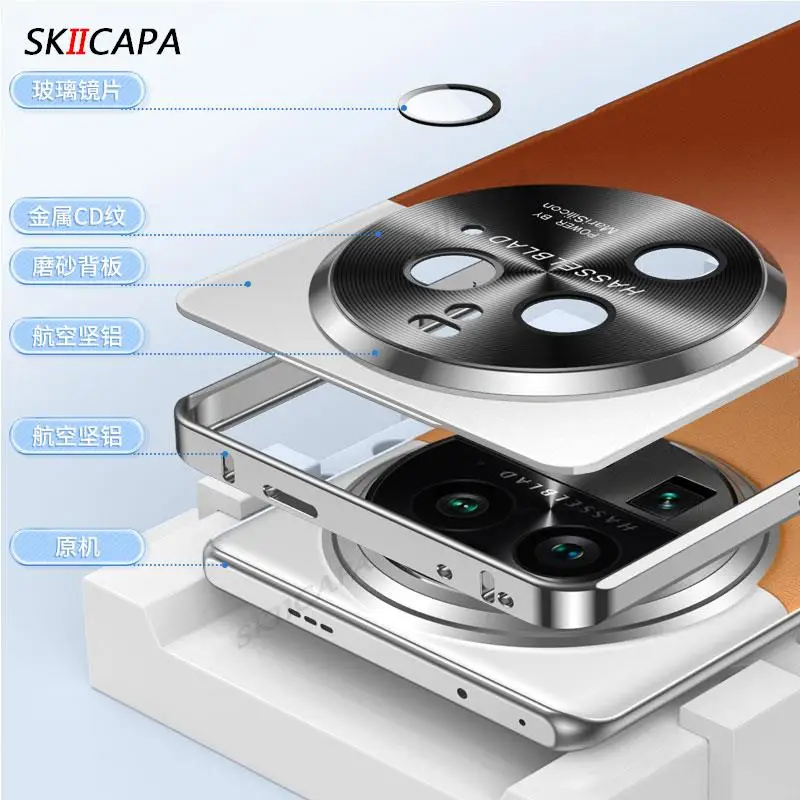 Ultra Thin Metal Frame For Magsafe Magnetic Case For Oppo Find X6 Pro FindX6 Wireless Charging Armor Hard Cover For Find X6PRO