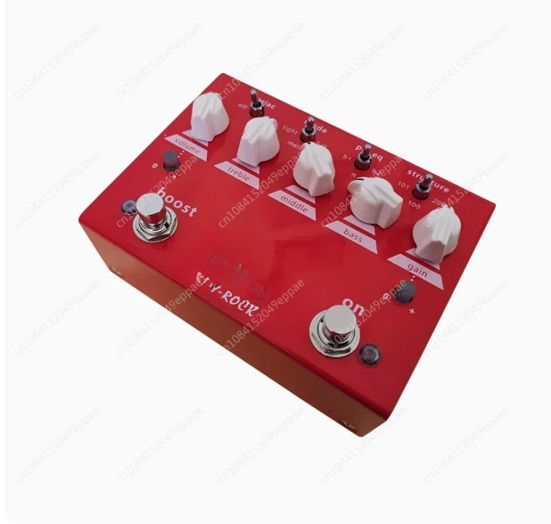 Classic Distortion Effect Pedal,CHINA Red,True Bypass LYR PEDALS (LY-ROCK),Guitar Distortion