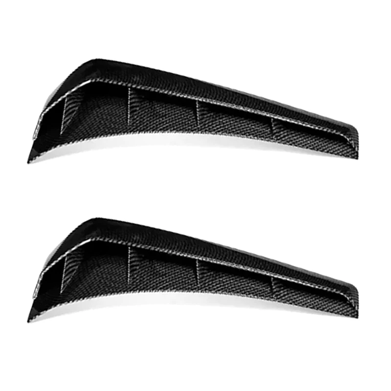 Carbon Fiber Car Accessories Side Spoiler Vent Air Wing Cover Trim For Honda Civic 10Th 2016-2019