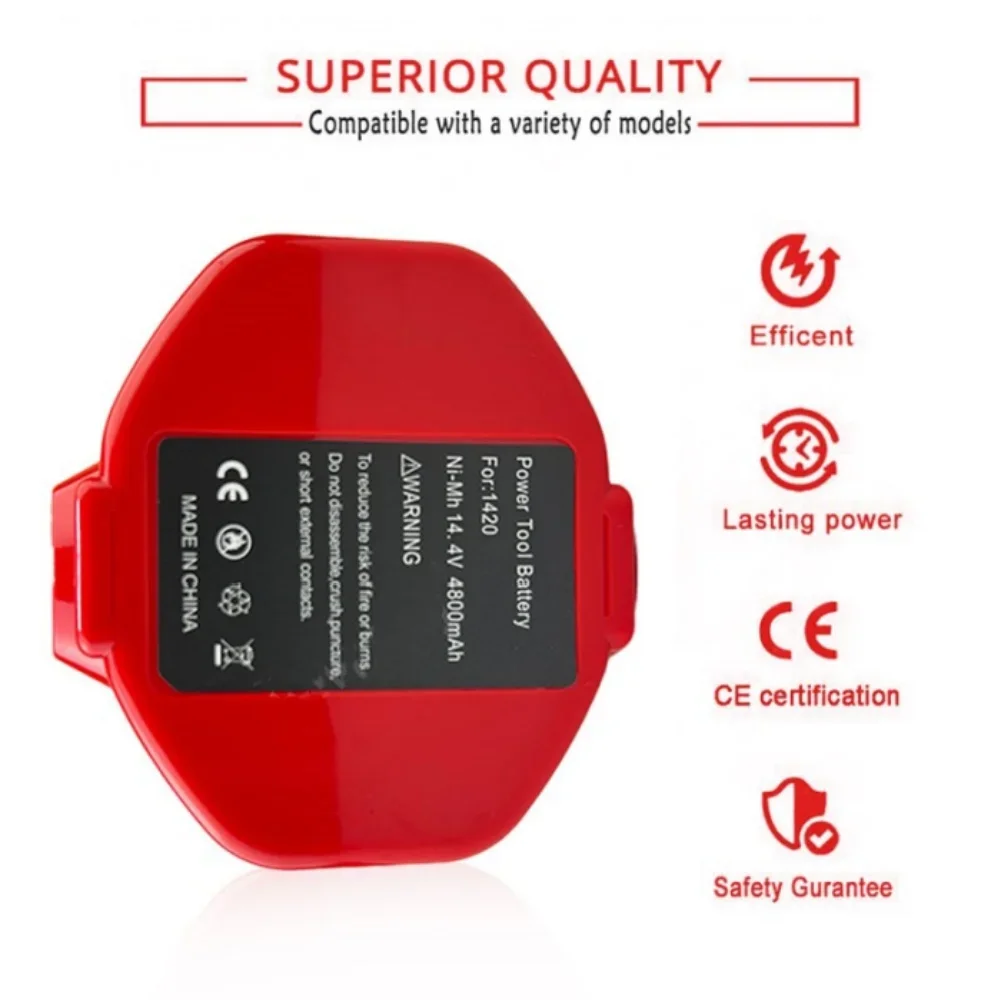 4.8Ah لماكيتا PA14 1420 14.4 فولت ni-mh استبدال بطارية قابلة للشحن 1434 1422 1433 1435F ملحقات أدوات الطاقة #4