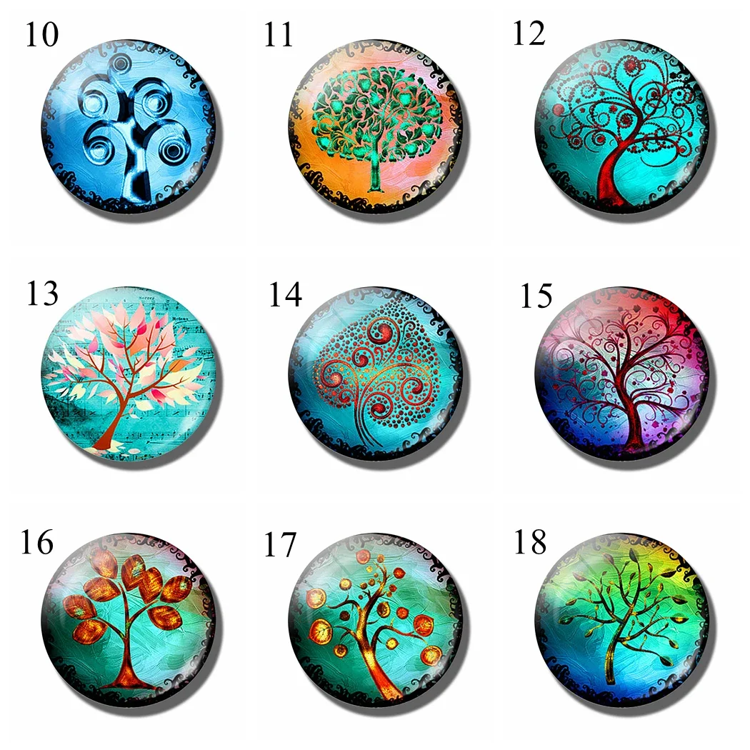 Fashion Tree of Life Necklace Vintage Art Photo Pendant Glass Cabochon Jewelry Life Tree Necklaces Party Gifts Dropshipping