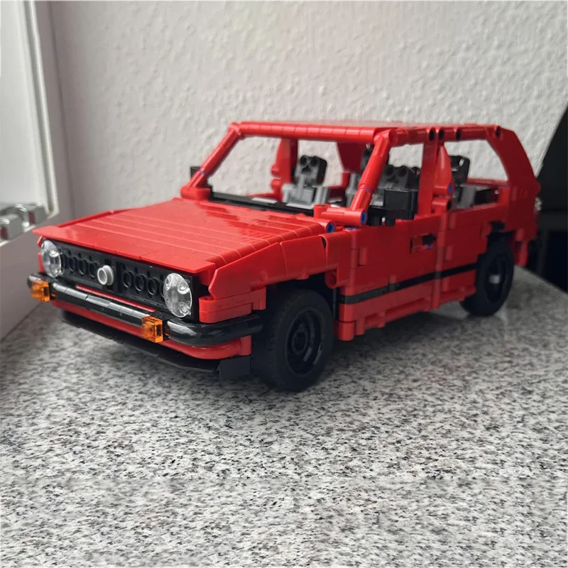 Snelheid Racewagen Model MOC Bouwstenen Golf Mk.2 Station Wagon Modulaire Technologie Kinderen Vakantie Geschenken Monteren Speelgoed Pak