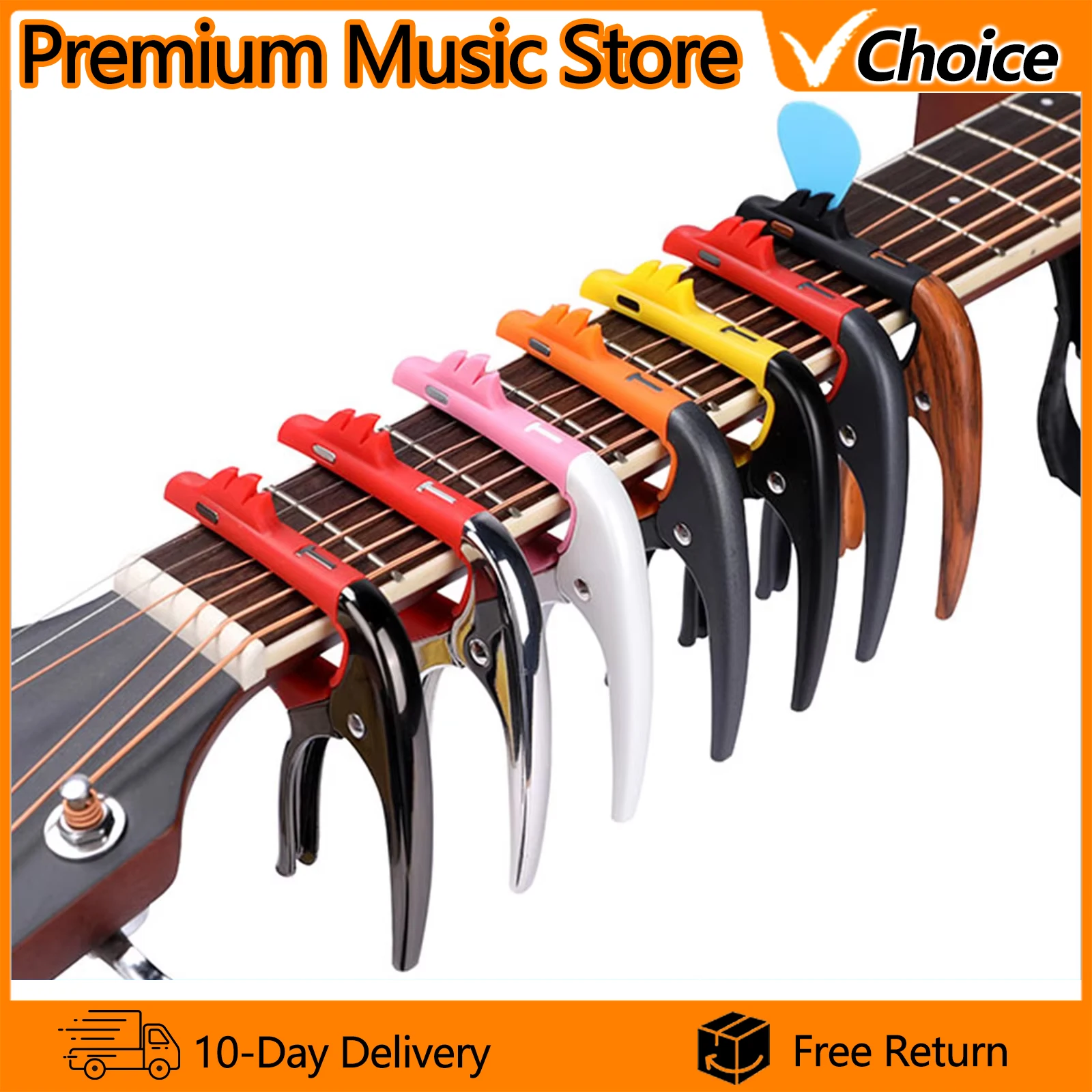 IRIN Guitar Capo TC-05 Metal Flamingos Capo for Acoustic Electric Guitar Bass Universal Quick Change Clip Guitar Accessories