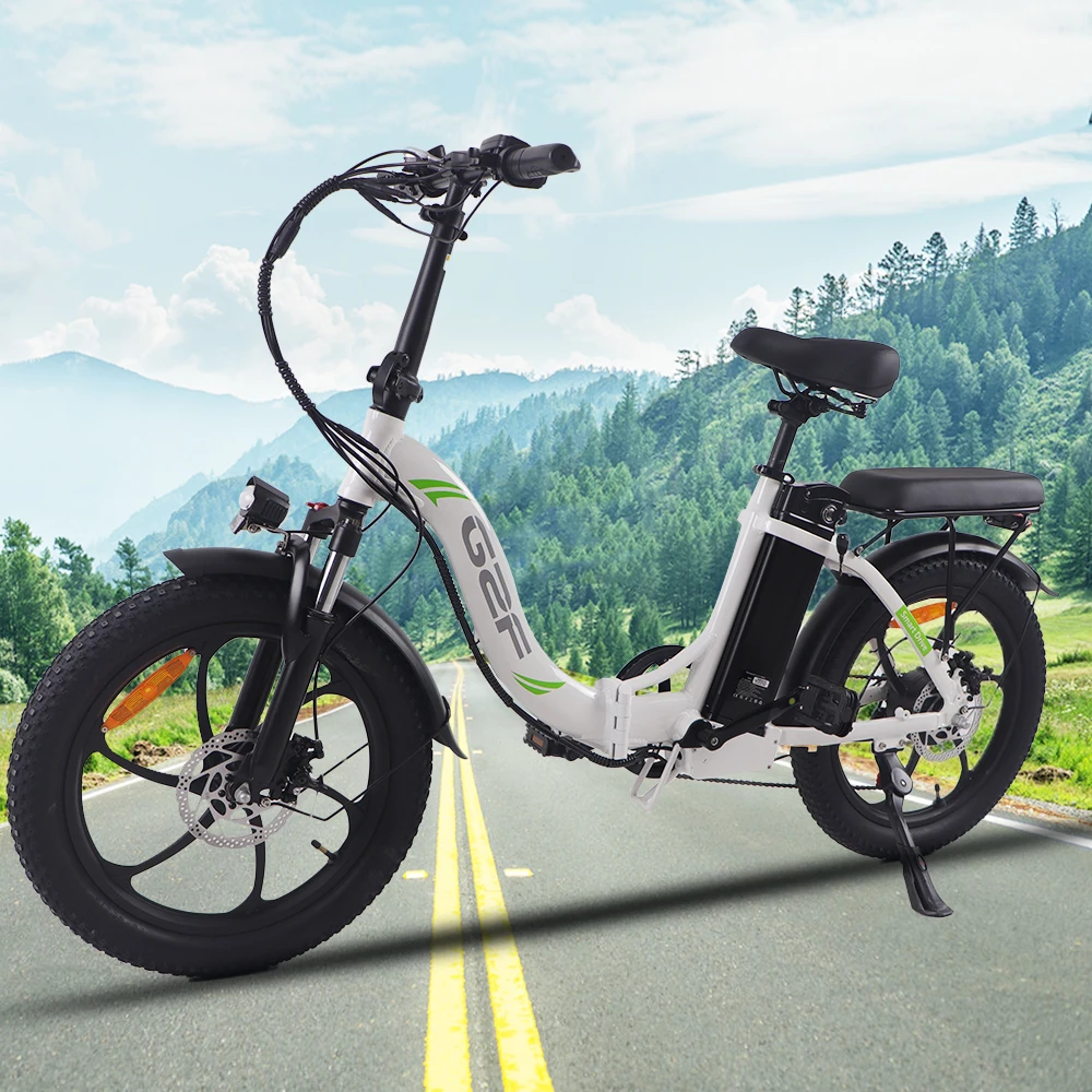 USA Stock Electric Folding Bike 20Inch x 3 Fat Tyre Foldable ebike Removable Battery 2 seat ebike 36V 16AH Battery