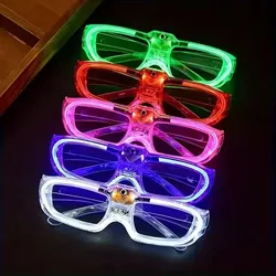 5/10/20/30/50 Pcs LED Glasses Flashing Light Up Party Sunglass Glow In The Dark Birthday New Year Party Wedding Supply