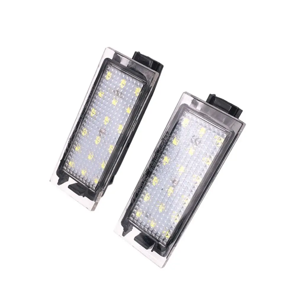 2pcs For Renault Megane 3 Clio Laguna 2 Megane 3 Twingo Master Vel Satis Car LED Number License Plate Light