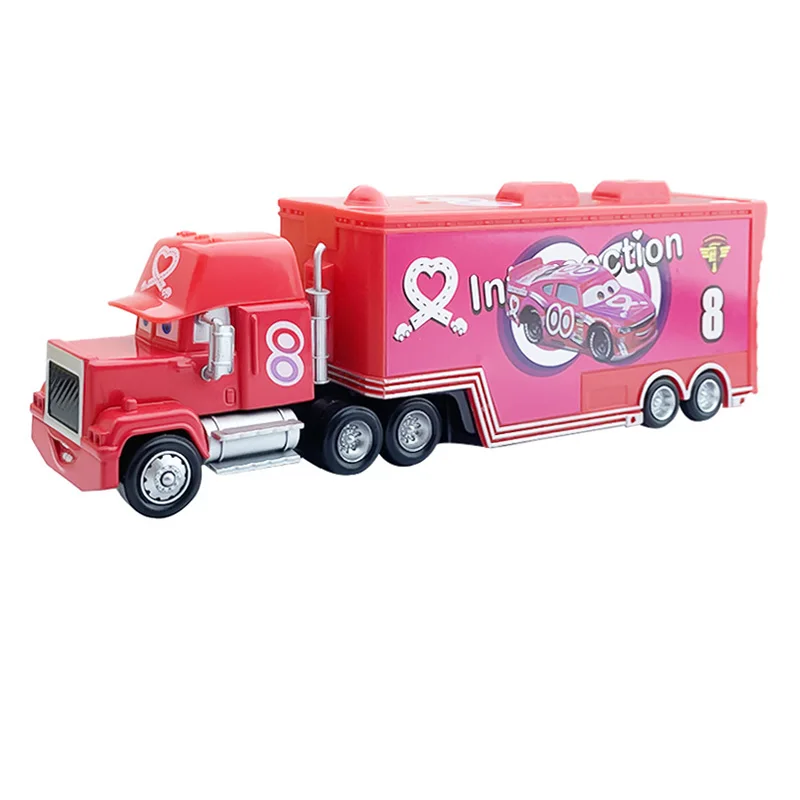 Viele LKW-Spielzeugmodell-Sammlungen: Chick Hicks King Lightning Hudson Auto Original Ramirez Legierung Druckguss Rennwagen Container-LKW 3 2 – Detail 7
