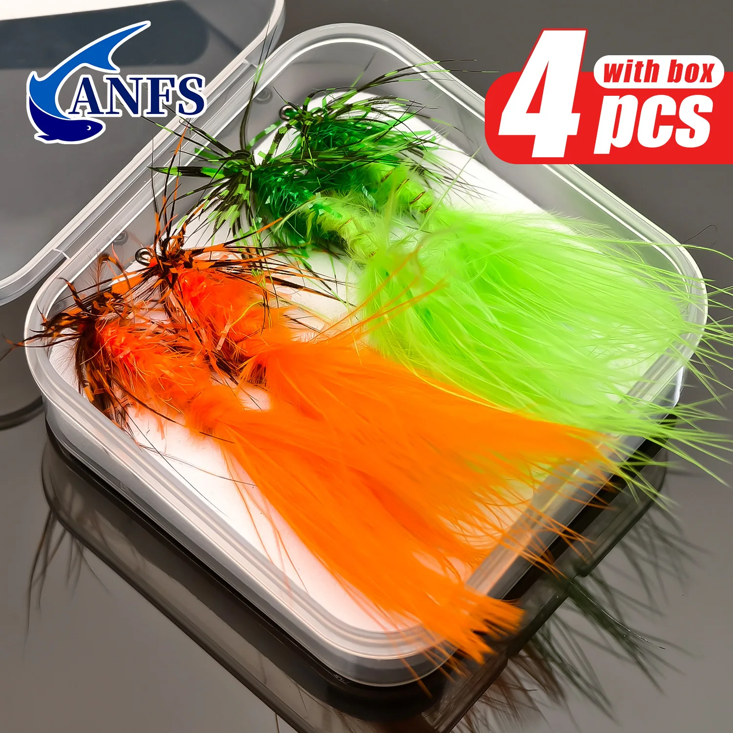 Woolly Bugger ANFS – Moscas streamer con caja de transporte