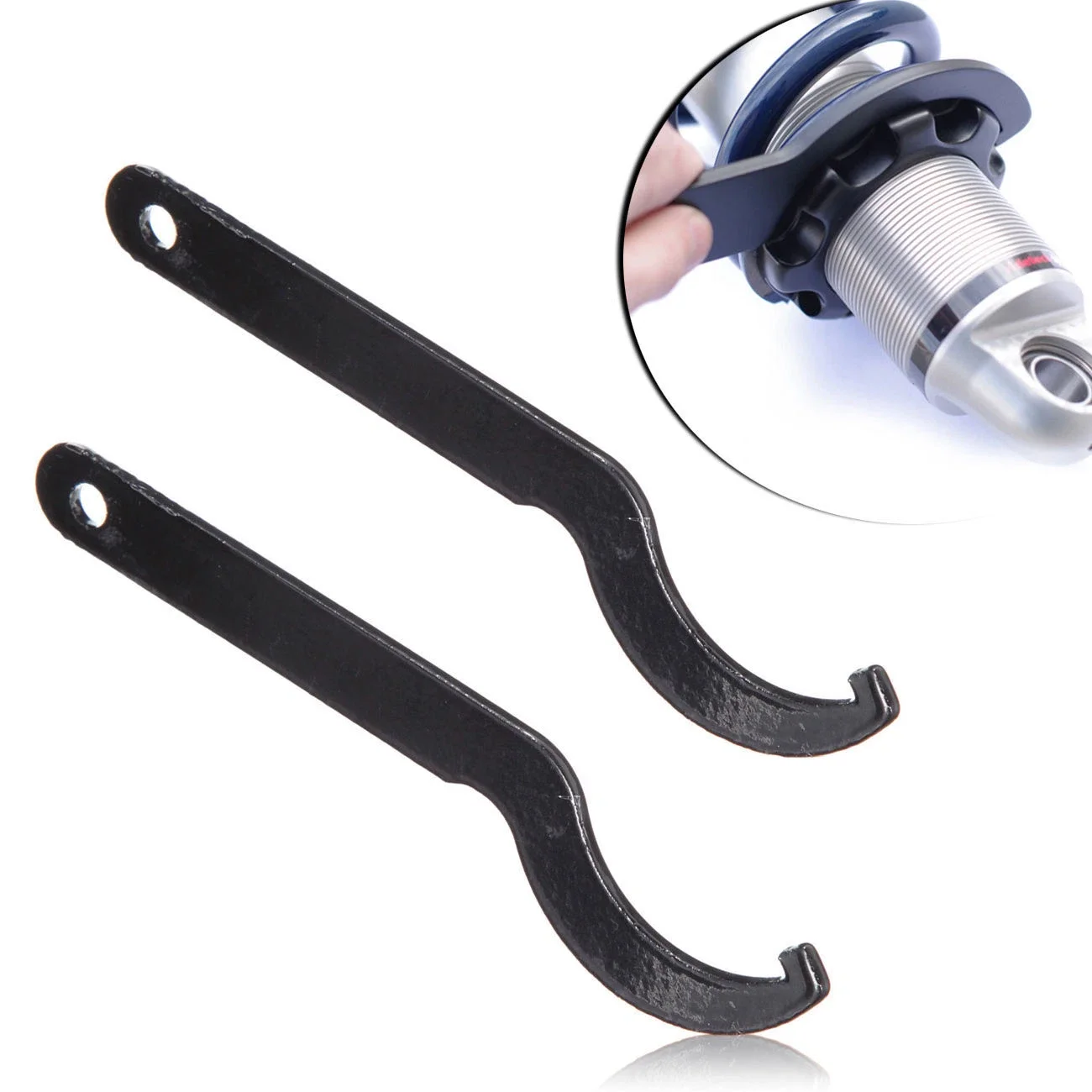 

1Pair C Hook Spanner Wrench Set Motorcycle Suspension Shocker ATV Motorcycle Adjustment Tool for Motorcycle Bike