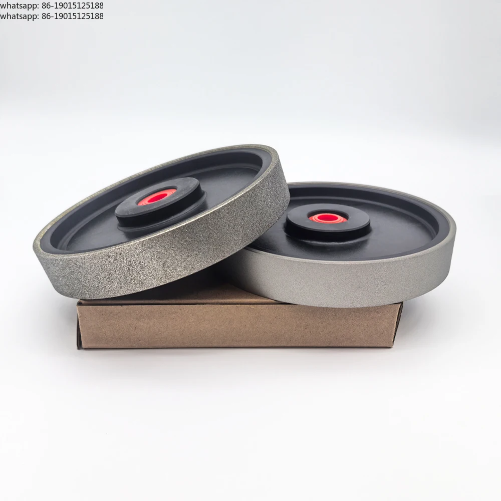 Diamond Flat Grinding Wheel 6 Inch 150x25mm Parallel Disc with 25.4mm Arbor Hole Reducer for Bench Grinder Jade Carbide