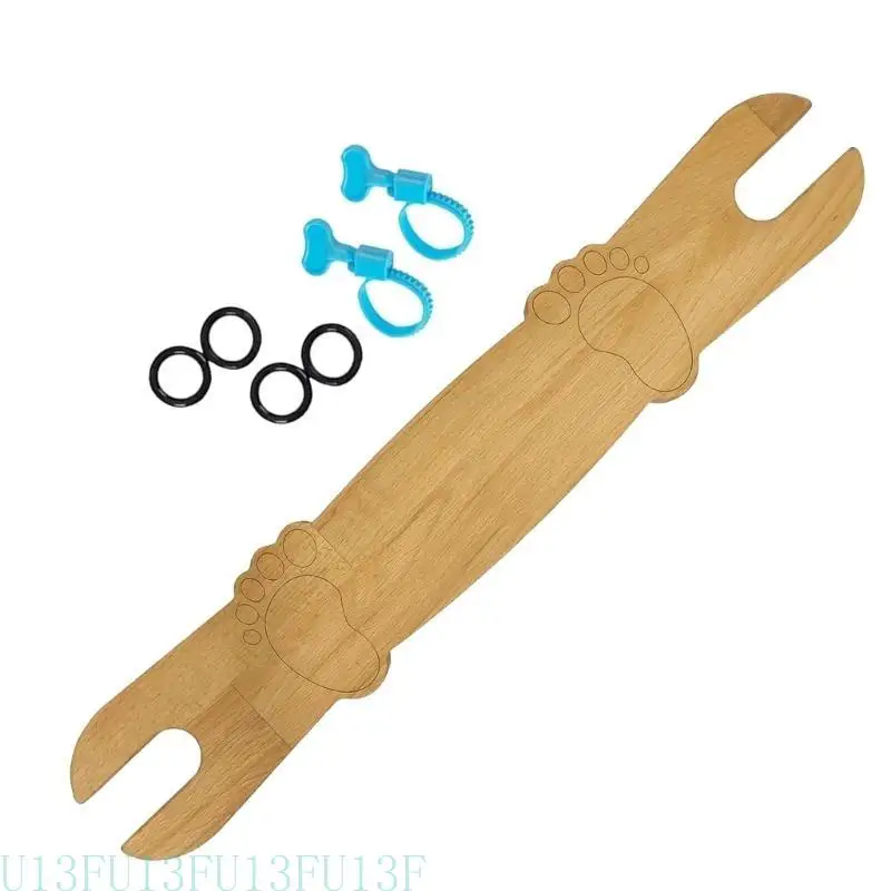 U13Fベビーハイチェアペダルラバーリング付きベビーハイチェアフットレスト調整可能な角コーナーハイチェアフットレスト