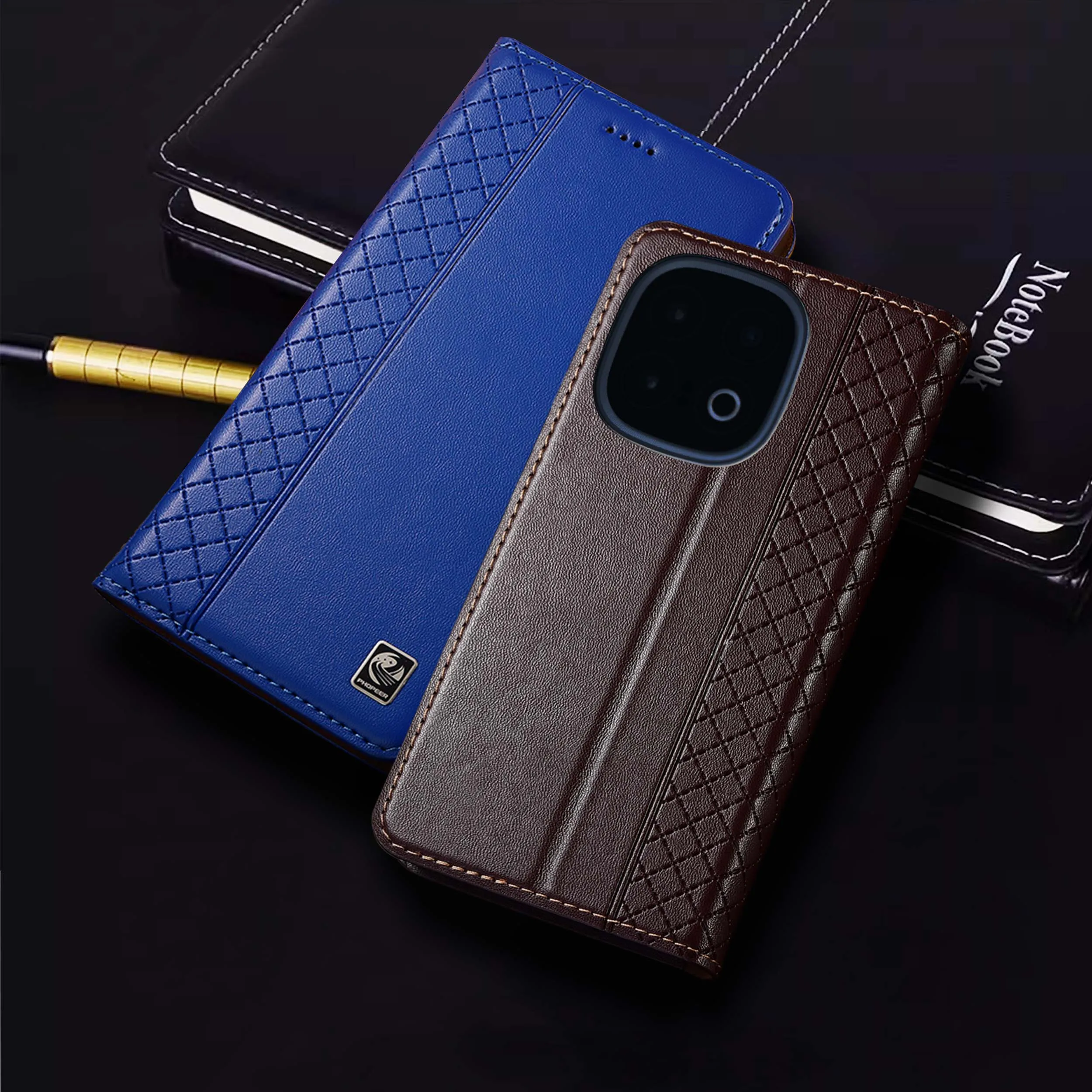 

Для Vivo iQOO Z3 Z5 Z6 Z6X Z7 Z7X Z8 Z8X Z9 Z10 Turbo Pro Plus Lite Napainner узор из натуральной кожи флип-чехол для телефона из воловьей кожи