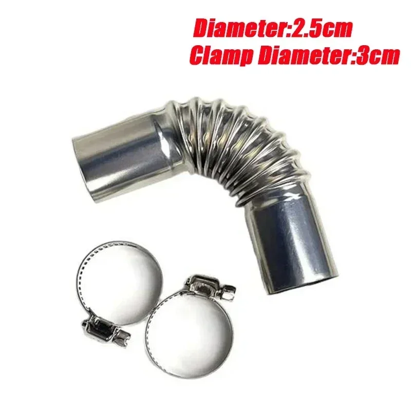 60 cm-300 cm Air Diesel Standheizung Edelstahl Auspuffrohr Rohr Gas Vent Schlauch Anschluss Auto Lkw VAN
