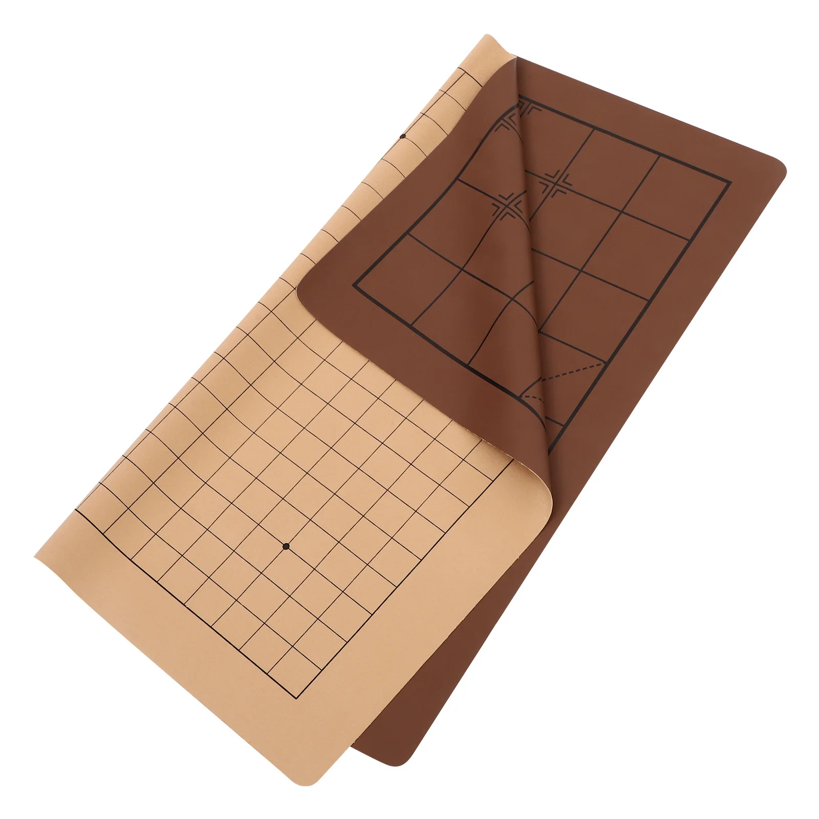 Folding Dual-Sided Pu Chessboard For Chinese Chess Weiqi Board Foldable Game Accessories Durable Practical Board