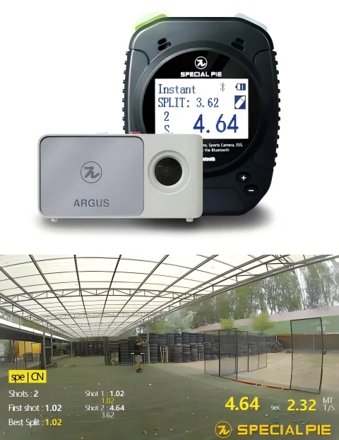 ARGUS Action Camera 4K Resolution for Competitive Shooters, Supporting Connect with M1A2+ Timer to Transfer Data IPSC IDPA