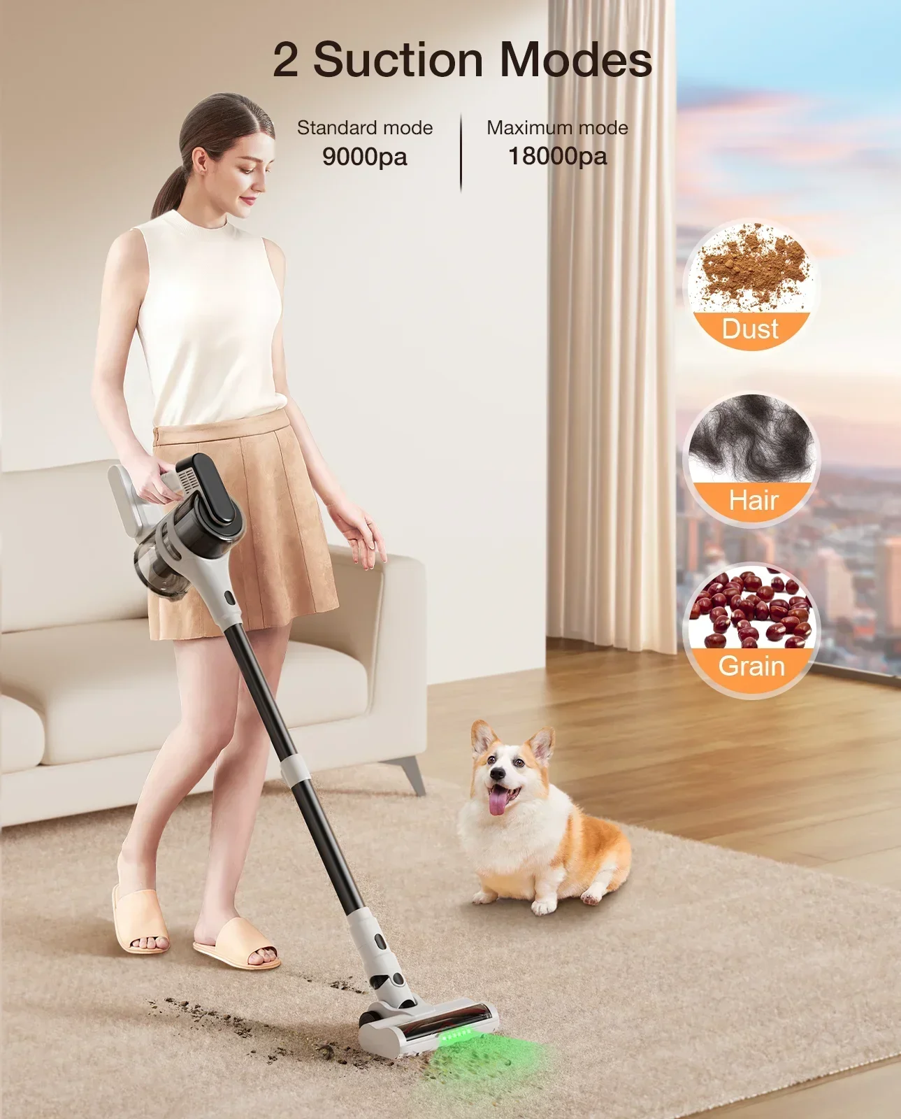 S5Mate Cordless Vacuum Cleaner For Home V8 3In1 Cordless Upright Handheld Stick Vacuum Cle S5 Smart Cordless Wet D