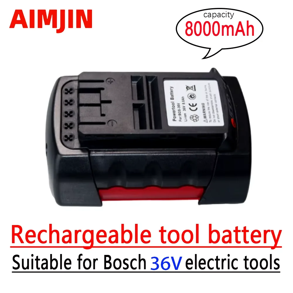 

High-capacity 36V 8000mAhLithium-ion Battery for Bosch BAT810 BAT836 BAT840 GBH36V-Li Power Tool Replacement Battery Lithium-ion