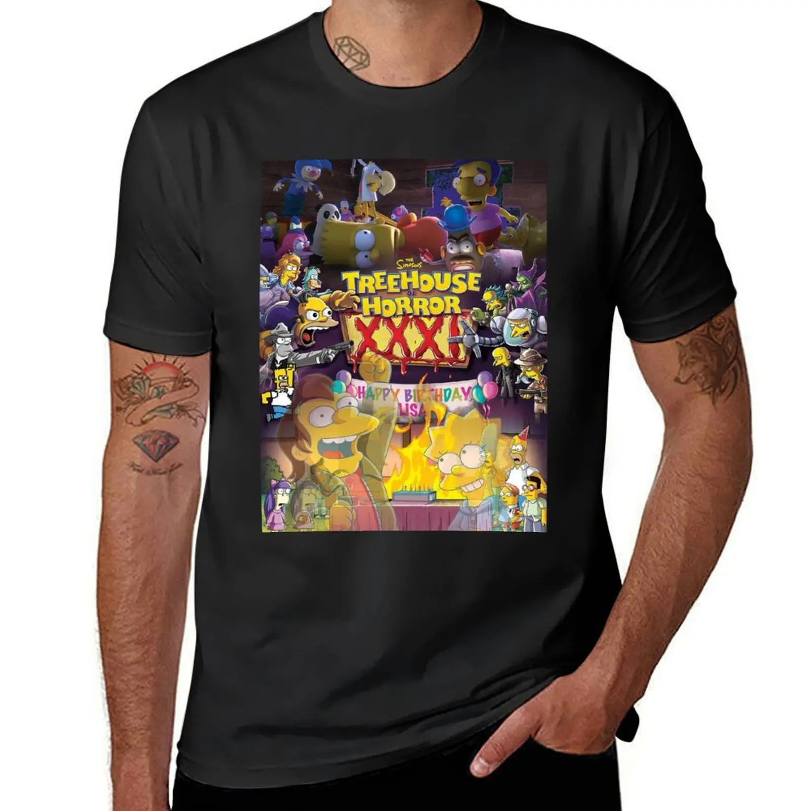 

Treehouse Of Horror XXXI T-Shirt anime clothes vintage Short sleeve tee t shirts for men cotton