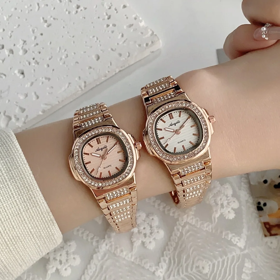 Luxury Square Watch For Woman Fashion Rhinestone Ladies Watch Elegant Women's Quartz Watches Simple Female Clock reloj mujer