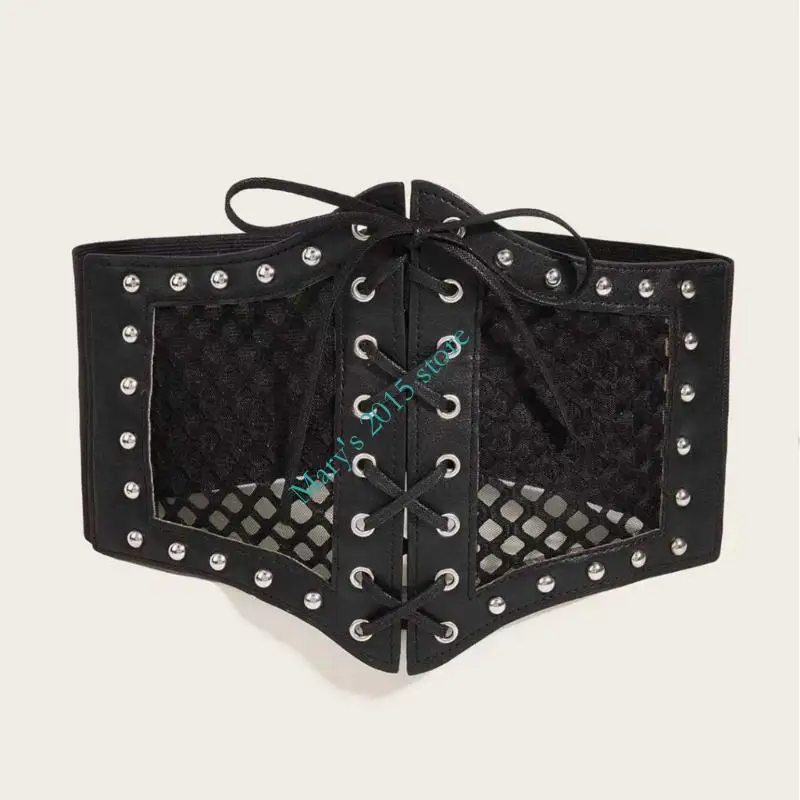 E15F حزام نسائي قابل للتعديل، دعم مرن أسود للأنشطة الخارجية واللياقة البدنية #5