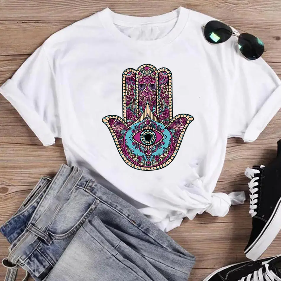 Retro Design Heat Stickers On T-shirt DIY Washable Patches On Clothes Beautiful Eye Iron On Transfer For Clothing Bag Decoration