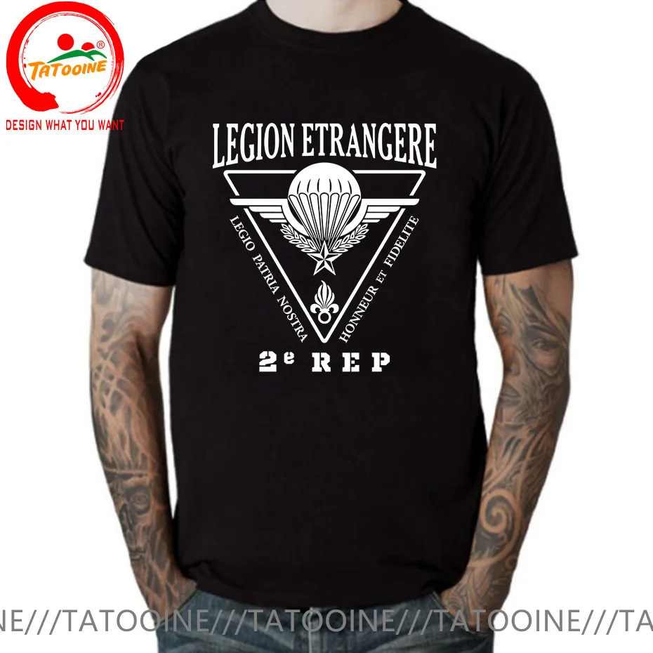 France Legion Etrangere T Shirt Men French Foreign Regiment Granate Logo Printed T-Shirt Special Army Tee Shirt New S-6XL tshirt