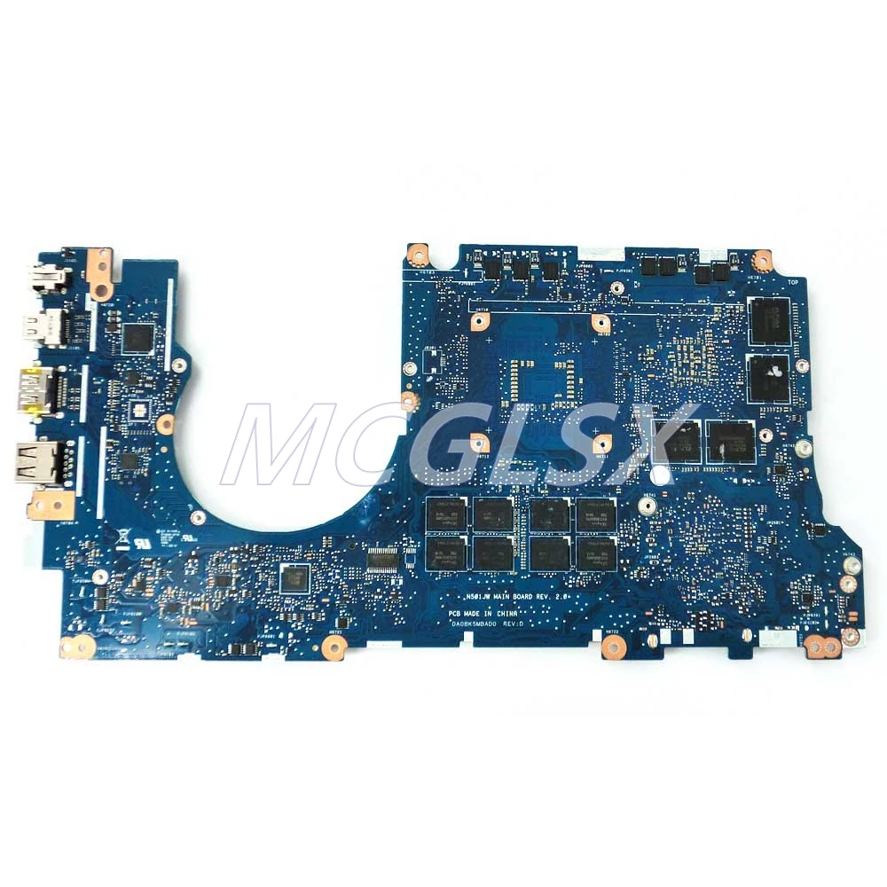 Laptop Motherboard With Cpu I7-4750HQ With GPU GTX 960 FOR ASUS N501JW G501JW  100% Function Test OK FREE SHIPPING Used