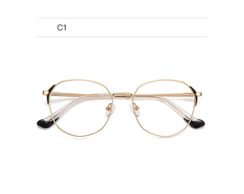 Neue Gläser Frauen Mode Weibliche Brillen mit Rezept Legierung Flexible Metall Stilvolle Optische Verordnung Brillen Frau Specs – Detail 11