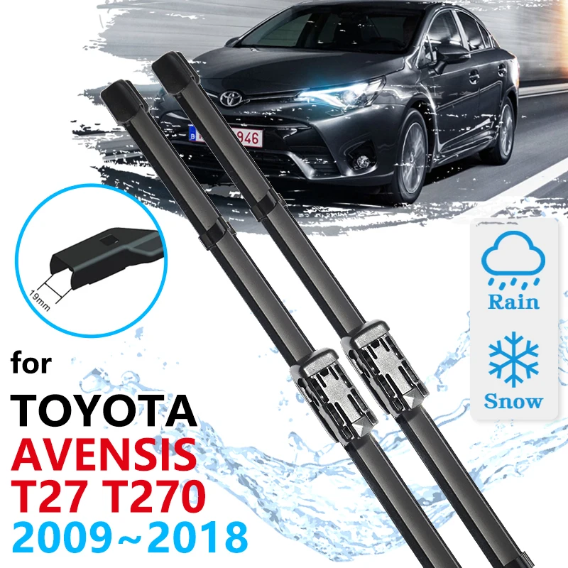 For Toyota Avensis T27 T270 2009 2010 2011 2012 2013 2014 2015 2016 2017 2018 Brush Windscreen Windshield Car Front Wiper Blades