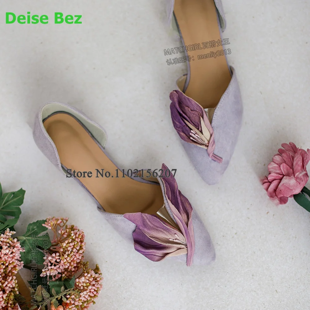 Flat With Flower Design Pumps For Female Women 2024 New Slip-on Fashion Elegant Hot Sales Dress Romantic Summer Casual Shoes