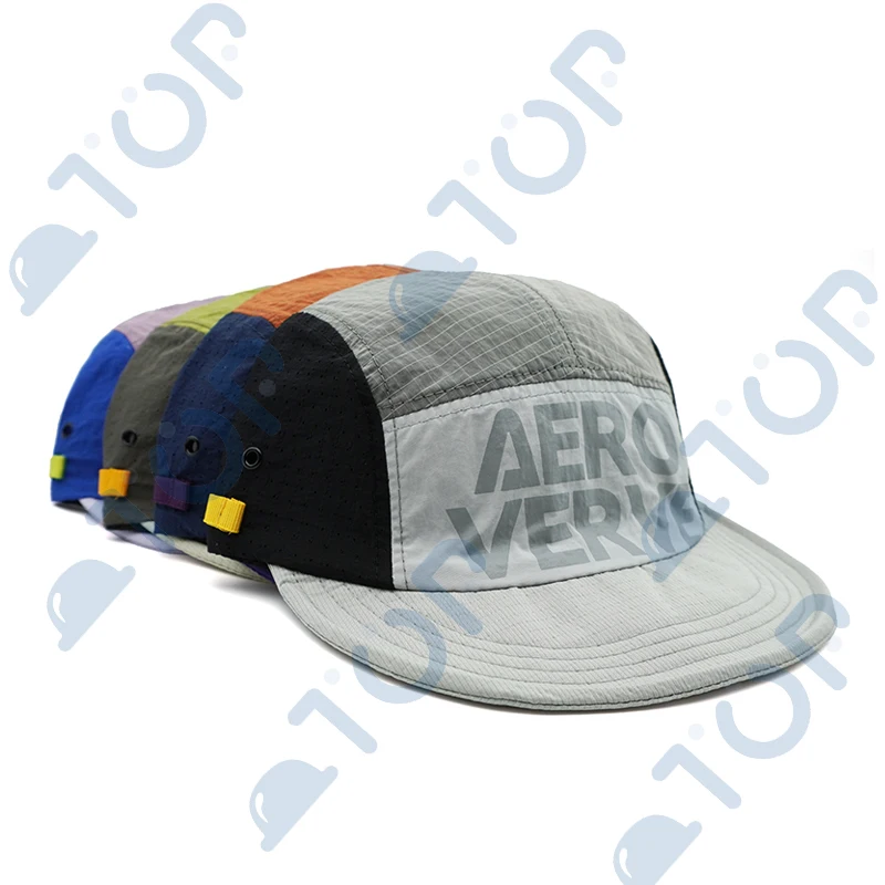 Quick Dry UV Baseball Cap Short Soft Brim Caps Patchwork Splicing Color Adjustable Outdoor Hat Hats For Men Woman Hiking Running