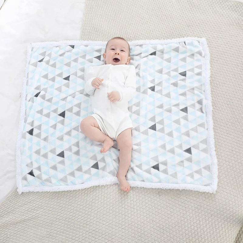 Baby Blankets New Thick Double Layer Soft Fleece Infant Swaddle Envelope Wrap For Newborn Baby Boys Girls Bedding Blanket Quilt