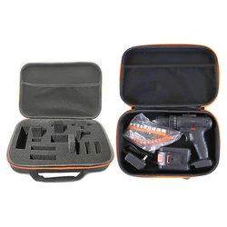 Shockproof Tools Case With Foam Waterproof EVA Storage Bags Hard Zipper Bag For Drill Tool Kit Carry Case Box For Camera