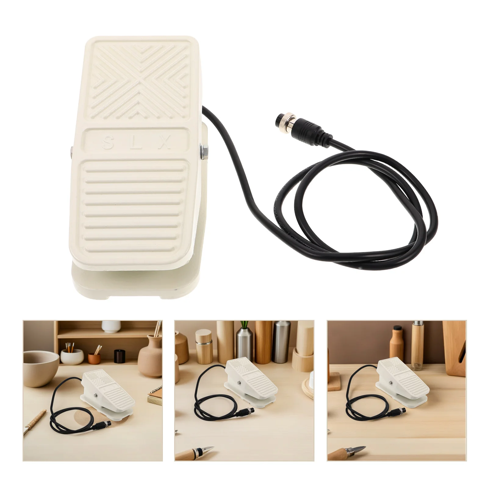 

1pcs Aluminum Alloy Pottery Wheel Foot Pedal Smooth Speed Control Throttle For Ceramic Forming Machine Repair Supply Part