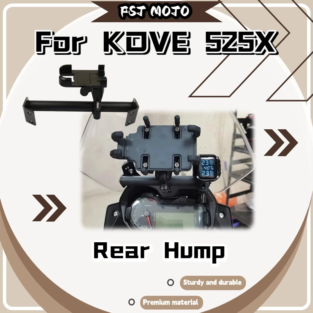 For KOVE 525X Adjustable Multi Hole Extension Rod Support Mobile Phone Navigator Action Camera For Outdoor Riding Parts