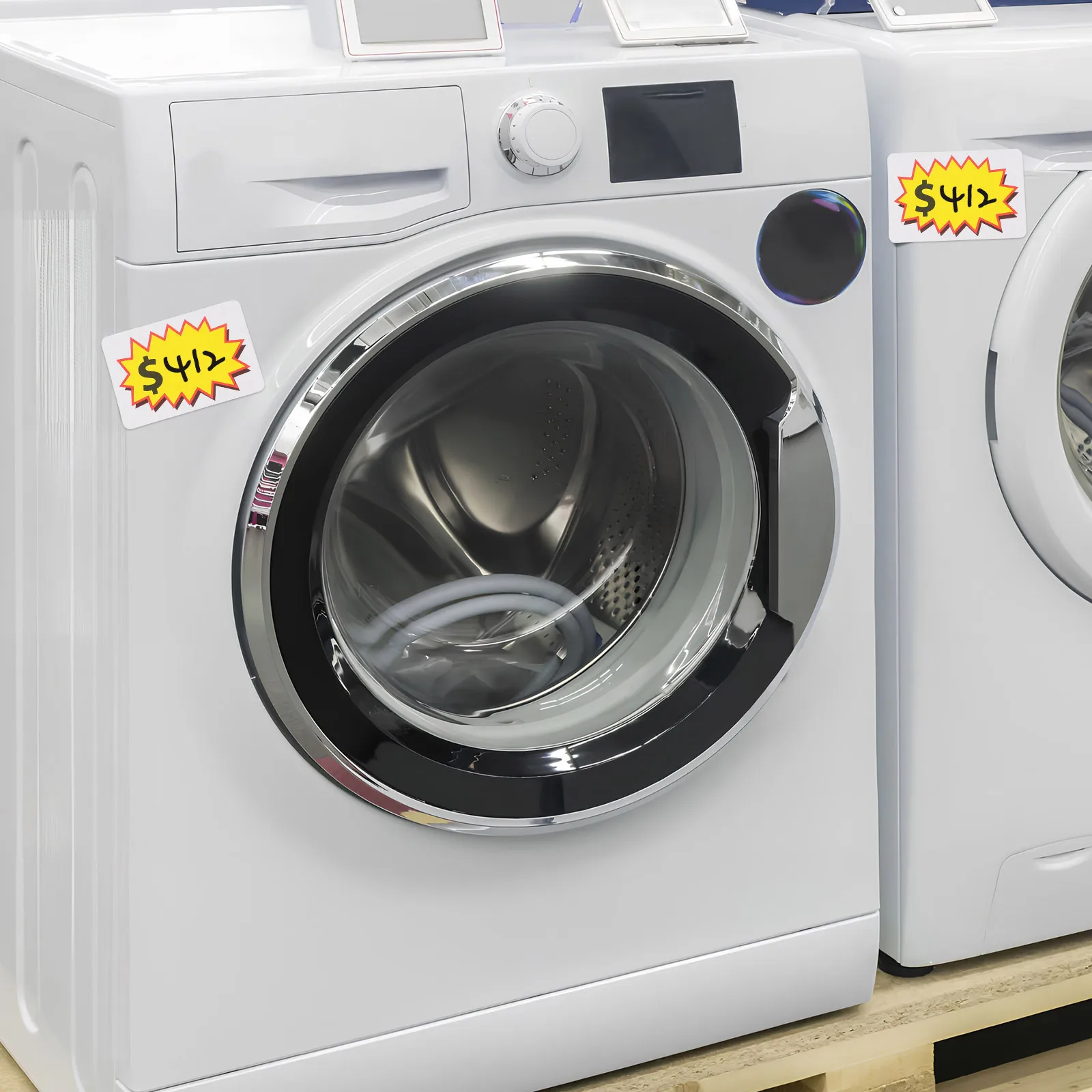 

10 Sheets Price Garage Sale Removable Adhesive Writable Label Stickers For Retail Store 15 Labels Per Sheet Pp Synthetic Paper