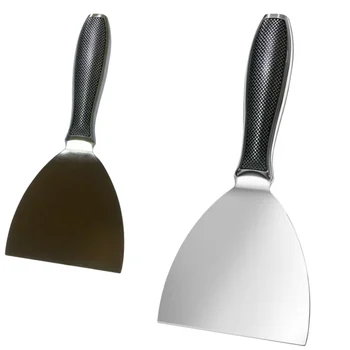 5 インチ ステンレススチール パテ ナイフ 乾式壁スキミング 人間工学に基づいたドラゴン スケール ハンドル付き 耐久性があり、錆びにくい、プロ用