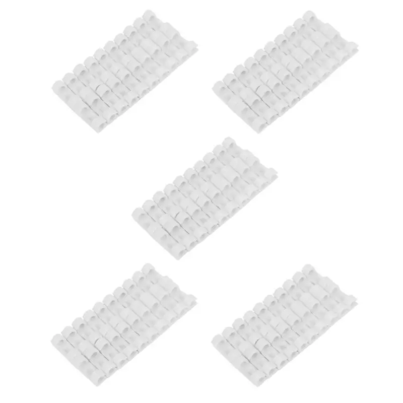 A27F-100Pcs Wire Fixing Clamp Clip Desktop Clear Up Holder Clamps Cable Clip Device USB Cord Clips Holder Organiser(White)