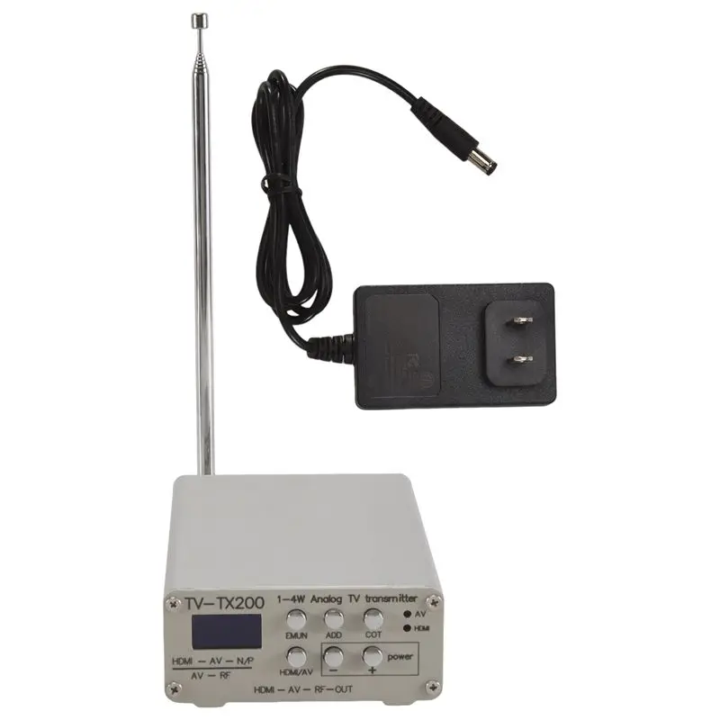 

Зимний маст-хэв: аналоговый ТВ-передатчик TV-TX200 VHF/UHF с поддержкой HD/AV-входа и телескопической антенной (версия для США)