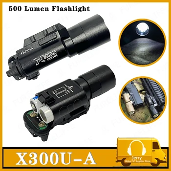Lampe de poche LED haute performance pour la chasse, les sports de plein air et autres accessoires tactiques, X300U, 500 lumens