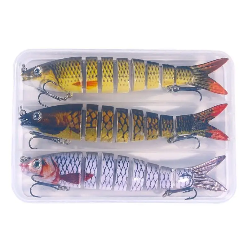

652F Colored Artificial Lures Features Double Hook and Slow Sinking Properties